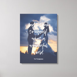 Impressão Em Tela Que Foto de um Mundo Maravilhoso