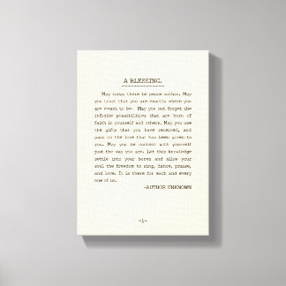 Impressão Em Tela Que hoje haja paz no interior