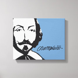 Impressão Em Tela Québec Samuel de Champlain 1608 Signature Français