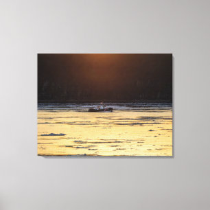 Impressão Em Tela Quebra-Gelo Ao Pôr do Sol