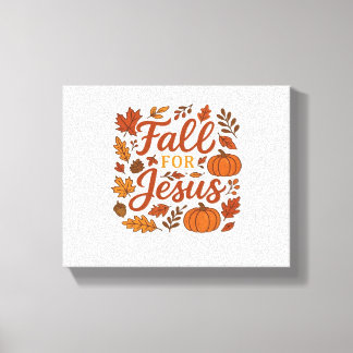 Impressão Em Tela Queda Por Jesus Autumn Pumpkin Christian Faith Cla