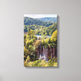 Impressão Em Tela Quedas de água no Parque Nacional de Plitvice - Cr