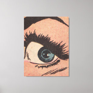 Impressão Em Tela Quic Roy Lichtenstein Estilo Azul