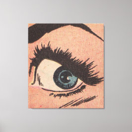 Impressão Em Tela Quic Roy Lichtenstein Estilo Azul