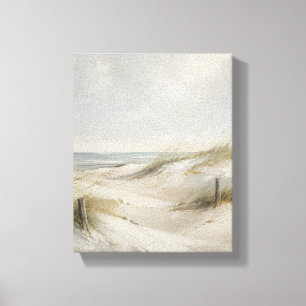 Impressão Em Tela Quiet Horizon Linen Dunes – Arte Costeira
