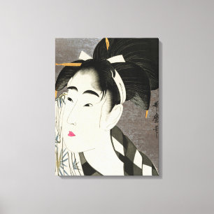 Impressão Em Tela Quimono Japonês Vintage Oriental Asiático Geisha