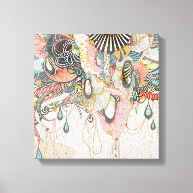 Impressão Em Tela Rabiscar a Língua da Luz (Frente)