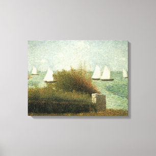 Impressão Em Tela Rade de Grandcamp de Georges Seurat, Arte Antiga