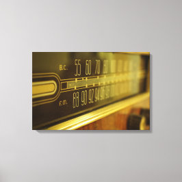 Impressão Em Tela Rádio Vintage - O Brilho