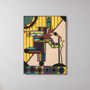 Impressão Em Tela "Raid I Blues" por Ruchell Alexander