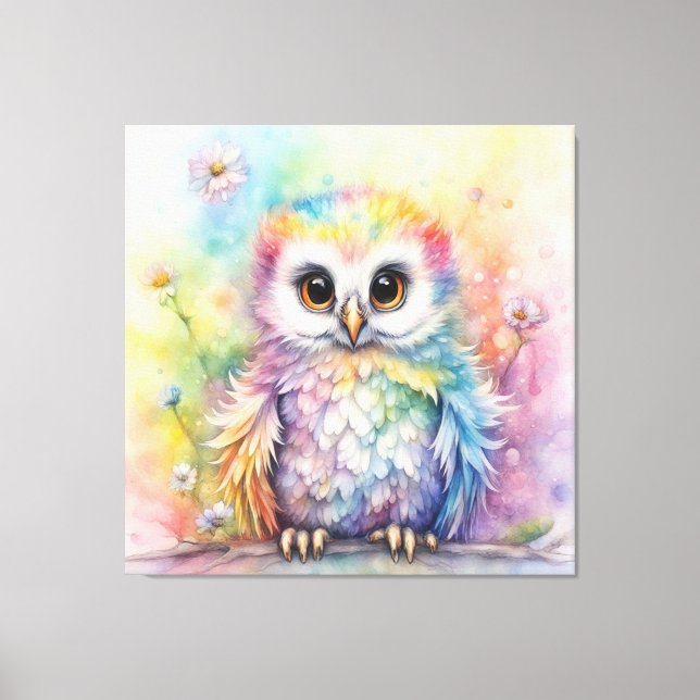 Impressão Em Tela Rainbow Birds Ows 2 (Frente)