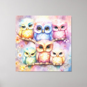 Impressão Em Tela Rainbow Birds Ows 3