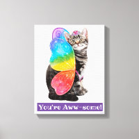 Rainbow Butterfly Princess Kitten