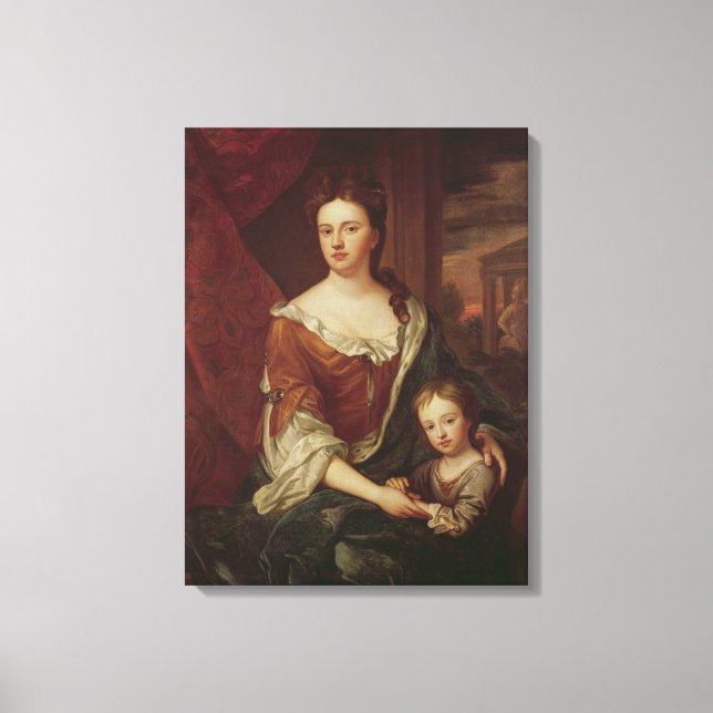 Impressão Em Tela Rainha Anne e William, Duque de Gloucester (Frente)