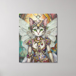 Impressão Em Tela Rainha da Neve Cat da Brigada da Asa da Borboleta