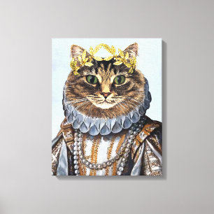 Impressão Em Tela Rainha de Gato