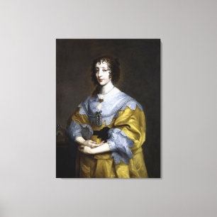 Impressão Em Tela Rainha Henrietta Maria