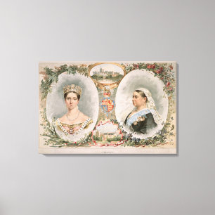 Impressão Em Tela Rainha Victoria Ouro Jubilee Poster