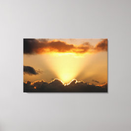 Impressão Em Tela Raios solares e nuvens escuras