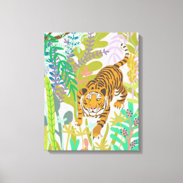 Impressão Em Tela Raiz da Selva - Tigre (Frente)