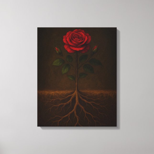 Impressão em Tela Raízes Antes da Flor (Frente)