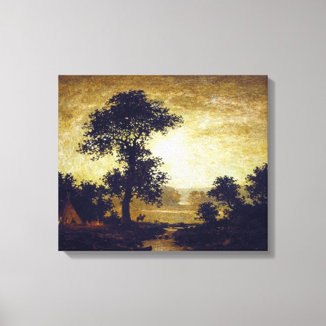 Impressão Em Tela Ralph Albert Blakelock Moonlight (Frente)
