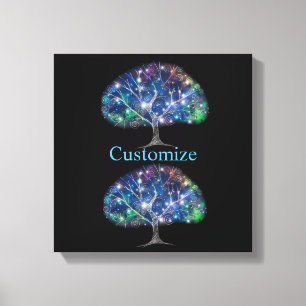 Impressão Em Tela Ramificação suave Troço da árvore