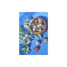 Ramificações do Flor de ameixa em pintura de fundo