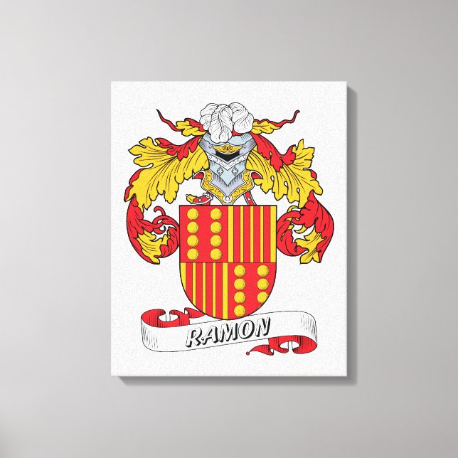 Impressão Em Tela Ramon Family Crest (Frente)