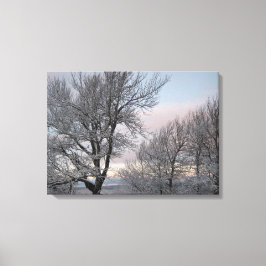 Impressão Em Tela Ramos cobertos de neve