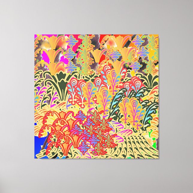 Impressão Em Tela Ramos De Flores (Frente)