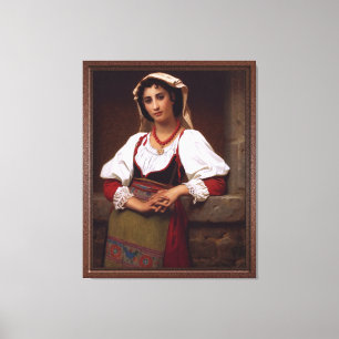 Impressão Em Tela Rapariga napolitana de Hugues Merle