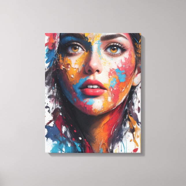 Impressão Em Tela Rapariga Saatchi Art (Frente)