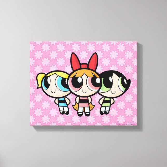 Impressão Em Tela Raparigas Powerpuff: Açúcar, especiarias e tudo de (Frente)