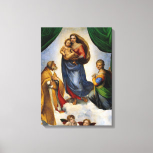 Impressão Em Tela Raphael Sistine Madonna
