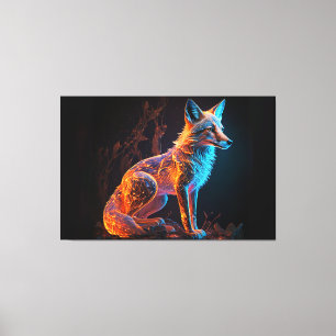 Impressão Em Tela Raposa de Frost Fogo