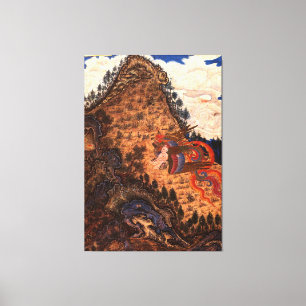 Impressão Em Tela Rapto de Zal pelo Simurgh / 1370 /