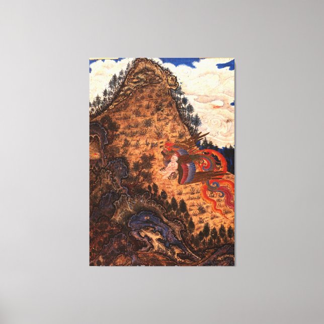 Impressão Em Tela Rapto de Zal pelo Simurgh / 1370 / (Frente)