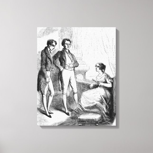 Impressão Em Tela Rastignac apresenta a Madame de Nucingen (Frente)