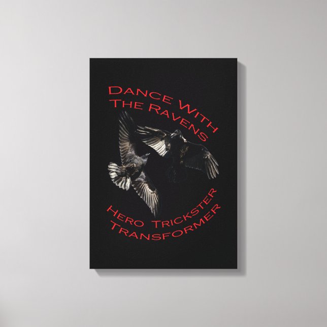 Impressão Em Tela Raven, o Transformador (Frente)