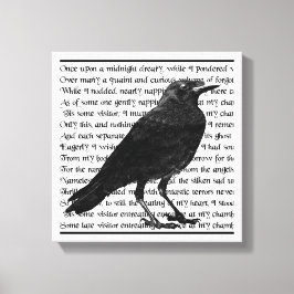 Impressão Em Tela Raven Poem Edgar Allan Poe