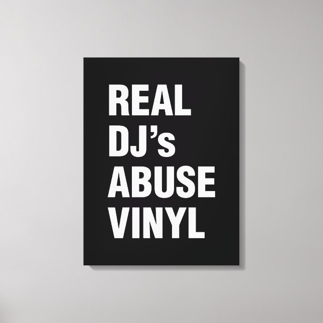 Impressão Em Tela REAL DJ's ABUSE VINYL (Frente)