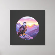 Realistic Eagle on Rock – Majestic Wildlife Scene