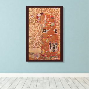 Impressão Em Tela Realização por Gustav Klimt, Arte Nova Vintage