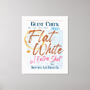 Impressão Em Tela Recebimento de Cheque de Convidado Café Branco Pla