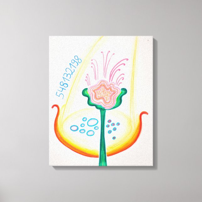 Impressão Em Tela Reconhecer as flores da sua vida (Frente)