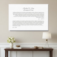 Recordação de Promessas de Casamento Personalizada