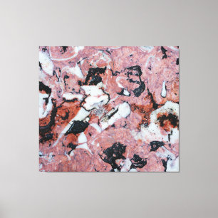 Impressão Em Tela Red and Black Brecciated Marble Stone Texture with