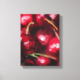 Impressão Em Tela Red Cherry Painting - Still-Life Illustration