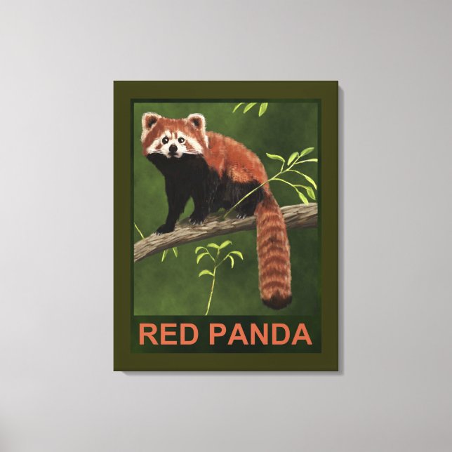 Impressão Em Tela Red Panda (Frente)